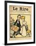 The Day before the Wedding, Cartoon from the Cover of 'Le Rire', 26th August 1899-Emmanuel Poire Caran D'ache-Framed Giclee Print