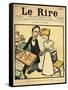 The Day before the Wedding, Cartoon from the Cover of 'Le Rire', 26th August 1899-Emmanuel Poire Caran D'ache-Framed Stretched Canvas