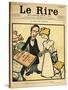 The Day before the Wedding, Cartoon from the Cover of 'Le Rire', 26th August 1899-Emmanuel Poire Caran D'ache-Stretched Canvas