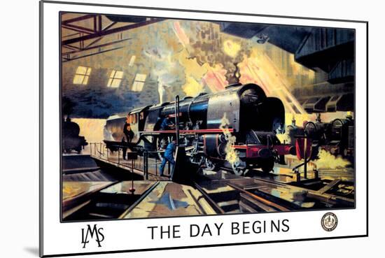The Day Begins-null-Mounted Art Print
