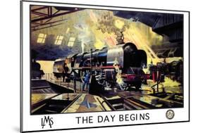 The Day Begins-null-Mounted Art Print