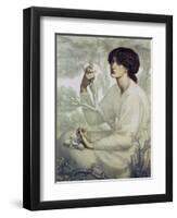 The Day Dream, 19th Century-Dante Gabriel Rossetti-Framed Giclee Print