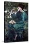 The Day Dream by Dante Gabriel Rossetti-Dante Gabriel Rossetti-Stretched Canvas