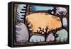 The Day in the Forest; Der Tag Im Wald-Paul Klee-Framed Stretched Canvas