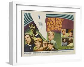 The Day Mars Invaded Earth, UK Movie Poster, 1962-null-Framed Art Print