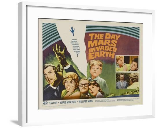 The Day Mars Invaded Earth, UK Movie Poster, 1962--Framed Art Print