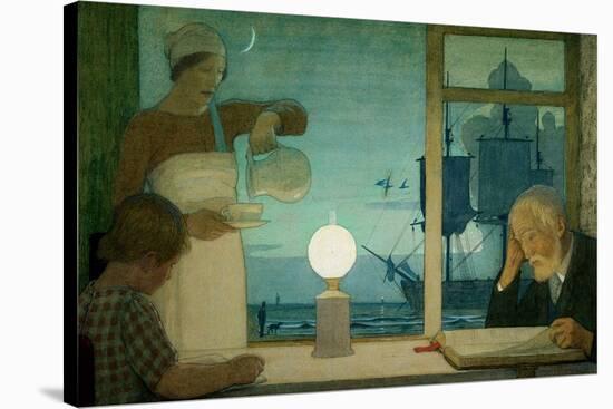 The Day of Rest, c.1926-Frederick Cayley Robinson-Stretched Canvas