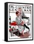 "The Day of the Circus," Country Gentleman Cover, July 25, 1925-Angus MacDonall-Framed Stretched Canvas
