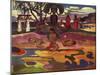'The Day of the God (Mahana No Atua)', 1936-Paul Gauguin-Mounted Giclee Print