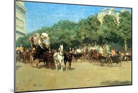 The Day of the Grand Prize [1]-Childe Hassam-Mounted Art Print