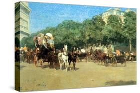 The Day of the Grand Prize [1]-Childe Hassam-Stretched Canvas