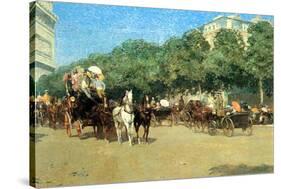 The Day of the Grand Prize [1]-Childe Hassam-Stretched Canvas