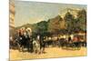 The Day of the Grand Prize [2]-Childe Hassam-Mounted Premium Giclee Print