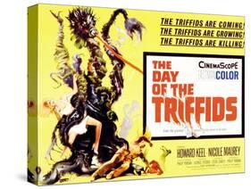 The Day of the Triffids, UK Movie Poster, 1963-null-Stretched Canvas