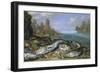 The Day's Catch on the Seashore-Jan van Kessel-Framed Giclee Print