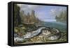 The Day's Catch on the Seashore-Jan van Kessel-Framed Stretched Canvas