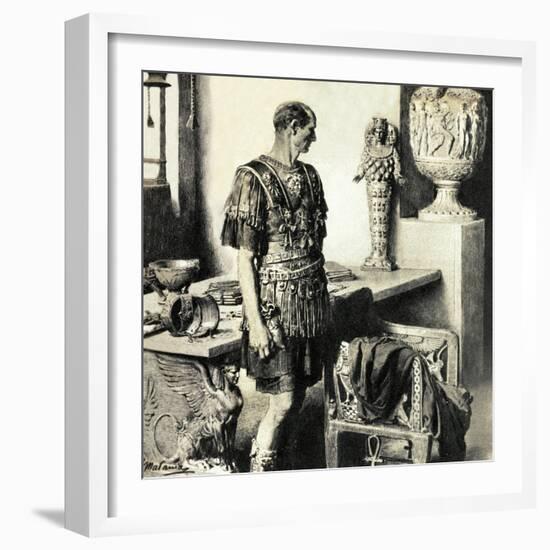 The Day That Caesar Died-Fortunino Matania-Framed Giclee Print