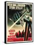 The Day The Earth Stood Still, Danish Movie Poster, 1951-null-Framed Stretched Canvas