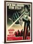 The Day The Earth Stood Still, Danish Movie Poster, 1951-null-Framed Art Print