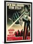 The Day The Earth Stood Still, Danish Movie Poster, 1951-null-Framed Art Print