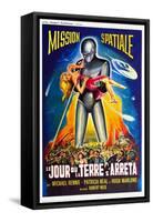 The Day The Earth Stood Still, French Movie Poster, 1951-null-Framed Stretched Canvas