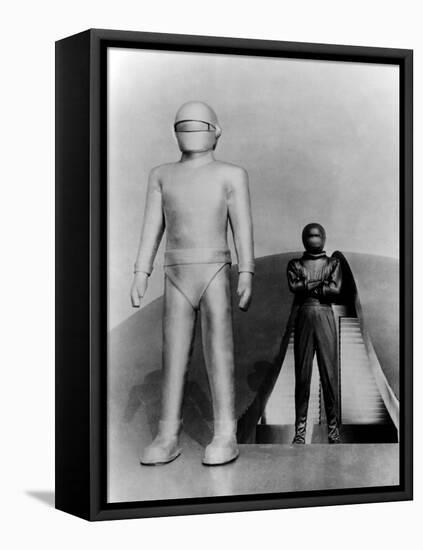 The Day the Earth Stood Still, Gort, Michael Rennie, 1951-null-Framed Stretched Canvas