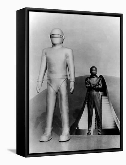 The Day the Earth Stood Still, Gort, Michael Rennie, 1951-null-Framed Stretched Canvas