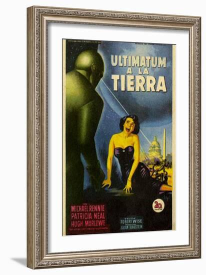 The Day The Earth Stood Still, Italian Movie Poster, 1951-null-Framed Art Print