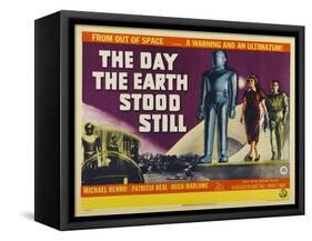 The Day The Earth Stood Still, UK Movie Poster, 1951-null-Framed Stretched Canvas