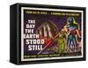 The Day The Earth Stood Still, UK Movie Poster, 1951-null-Framed Stretched Canvas