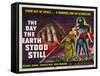 The Day The Earth Stood Still, UK Movie Poster, 1951-null-Framed Stretched Canvas