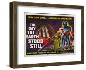 The Day The Earth Stood Still, UK Movie Poster, 1951-null-Framed Art Print