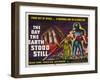 The Day The Earth Stood Still, UK Movie Poster, 1951-null-Framed Art Print