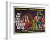 The Day The Earth Stood Still, UK Movie Poster, 1951-null-Framed Art Print