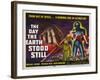 The Day The Earth Stood Still, UK Movie Poster, 1951-null-Framed Art Print