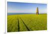 The Daymark, an octagonal day beacon near Dartmouth, Devon, England, United Kingdom, Europe-Adam Burton-Framed Photographic Print