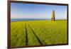 The Daymark, an octagonal day beacon near Dartmouth, Devon, England, United Kingdom, Europe-Adam Burton-Framed Photographic Print