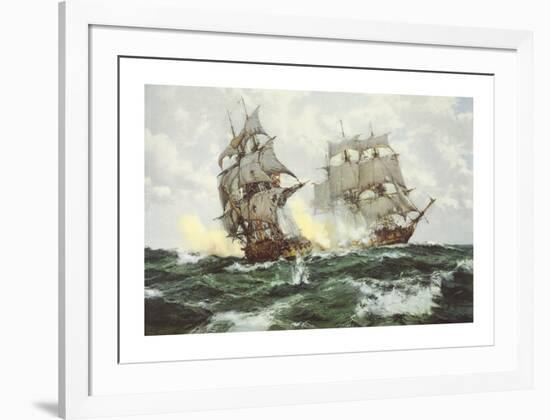 The Days of Adventure-Montague Dawson-Framed Premium Giclee Print