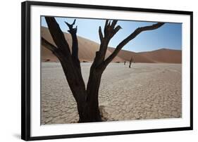 The Dead Acacia Trees of Deadvlei at Sunrise-Alex Saberi-Framed Photographic Print