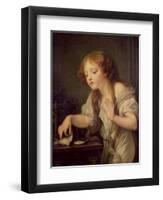 The Dead Bird-Jean-Baptiste Greuze-Framed Giclee Print