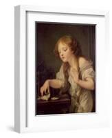 The Dead Bird-Jean-Baptiste Greuze-Framed Giclee Print