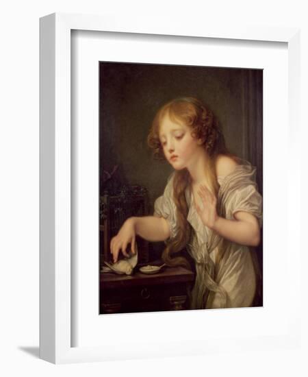 The Dead Bird-Jean-Baptiste Greuze-Framed Giclee Print