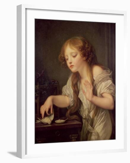 The Dead Bird-Jean-Baptiste Greuze-Framed Giclee Print