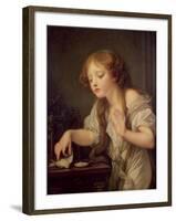 The Dead Bird-Jean-Baptiste Greuze-Framed Giclee Print