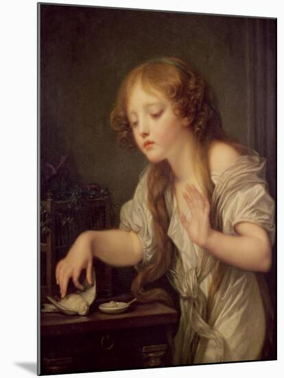 The Dead Bird-Jean-Baptiste Greuze-Mounted Giclee Print