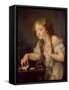 The Dead Bird-Jean-Baptiste Greuze-Framed Stretched Canvas