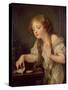 The Dead Bird-Jean-Baptiste Greuze-Stretched Canvas