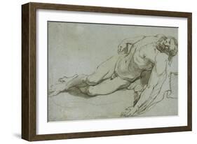 The Dead Christ, 1646-Charles Le Brun-Framed Giclee Print