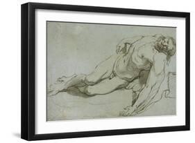 The Dead Christ, 1646-Charles Le Brun-Framed Giclee Print