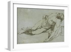 The Dead Christ, 1646-Charles Le Brun-Framed Giclee Print